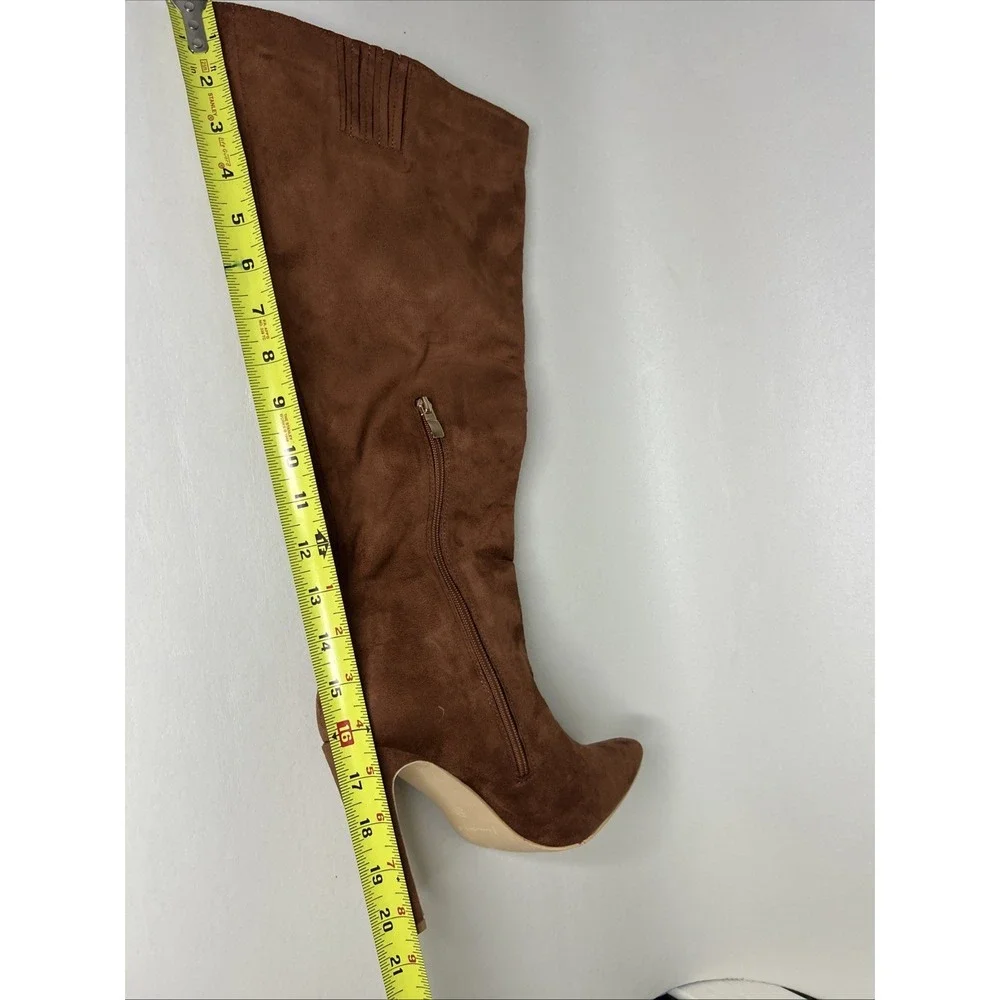 RF ROOM‎ OF FASHION Women's Wide Calf  Knee High Dress Boots 8W